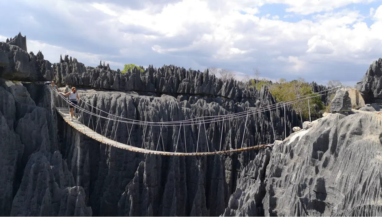 Tsingy de Bemaraha limestone on a luxury Madagascar wildlife tour